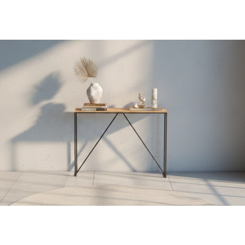 KONSOLA - REGAŁA Z DREWNA LITEGO DĄB OLCHA JESION SKD-387